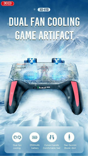 XO H10 Ασύρματο Gamepad για Android / iOS Μαύρο