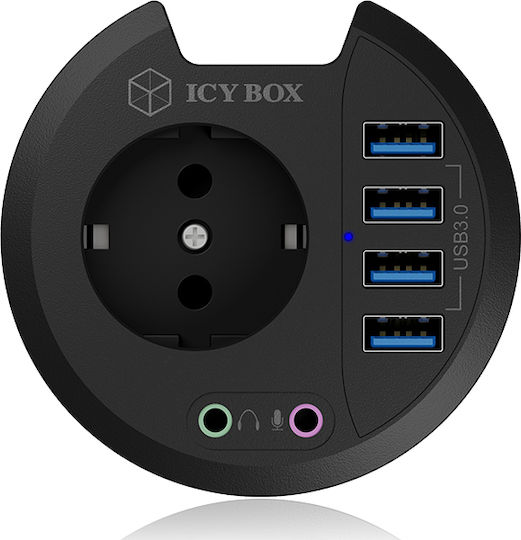 Icy Box Hub 4 Θυρών USB 3.0 με σύνδεση USB-A