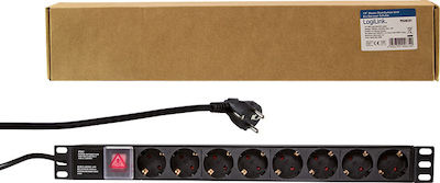 LogiLink Rack Power Strip PDU8C01 1pcs