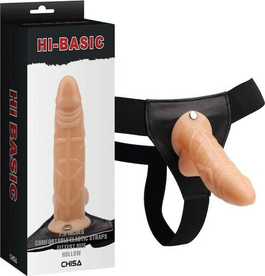 Chisa Novelties Hi-Basic Harness with Dildo 19cm Flesh