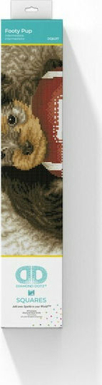 Diamond Dotz Canvas Diamond Painting Kit Diamond Painting - Footy Pup