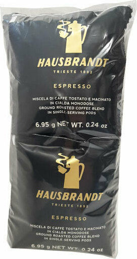 Hausbrandt Kapseln Espresso Kompatibel mit Maschine E.S.E. Pod 18Mützen