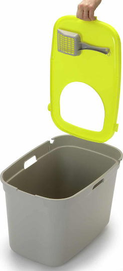 Pet Camelot Top Cat Cat Toilet Closed Green L59 x W39 x H38cm 6218
