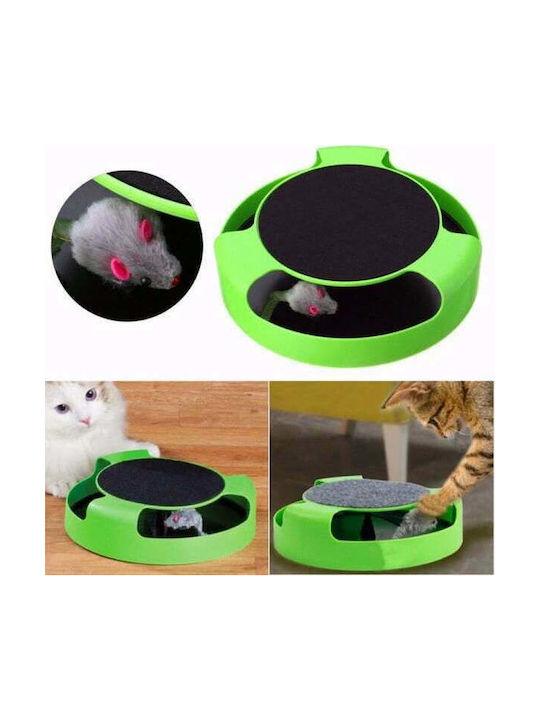 Purlov Catch the Mouse Cat Toy Mouse Yellow Motion Green 25x6.5cm
