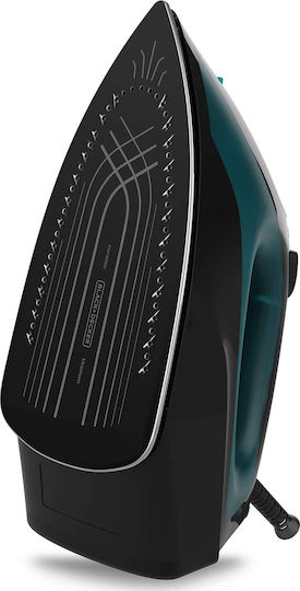 Black & Decker BXIR2403E ES9180170B Steam Iron 2400W with Ceramic Plate and Continuous Steam Supply 45g/min