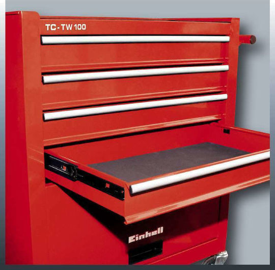 Einhell Cu roți Metal Căruță cu 4 Sertare L61.6xA74.2xÎ33cm TC-TW 100