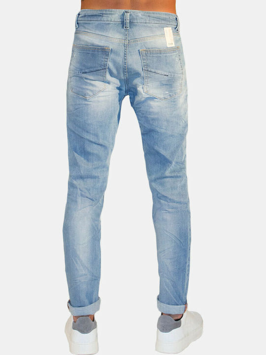 Cover Jeans E2758 Ανδρικό Παντελόνι Τζιν Slim Fit Μπλε