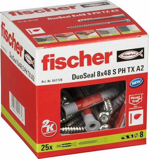 Fischer DuoSeal 8x48 S A2 Oops Plastic 8x48mm 557728