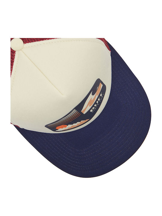 Ανδρικό Jockey με Ίσιο Γείσο Red/Beige/Navy