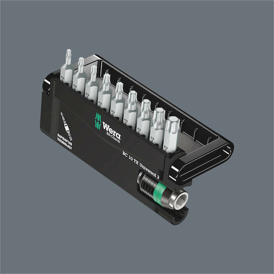 Wera Σετ 10 Μύτες Κατσαβιδιού Allen / Torx Bit Check 10 Tx Universal 2