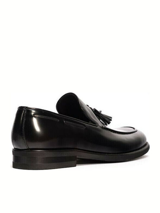 Δερμάτινα Ανδρικά Loafers σε Μαύρο Χρώμα