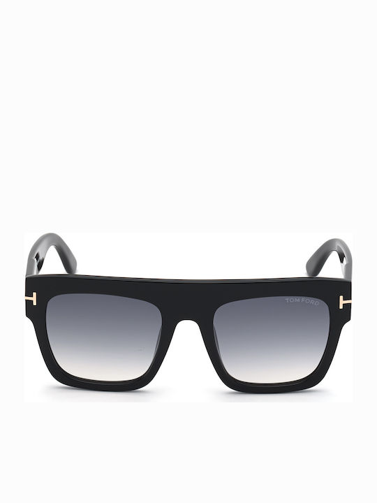 Tom Ford Renee Unisex Γυαλιά Ηλίου με Μαύρο Κοκκάλινο Σκελετό και Γκρι Ντεγκραντέ Φακό FT0847 01B