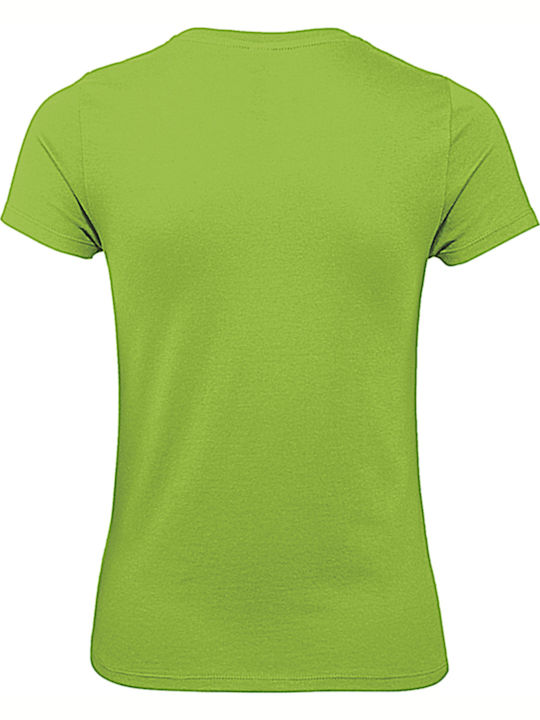 B&C E150 Women's Short Sleeve Promotional T-Shirt Orchid Green