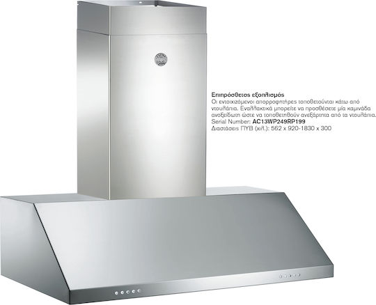 Bertazzoni KU90 PRO 2 X A 90см Inox