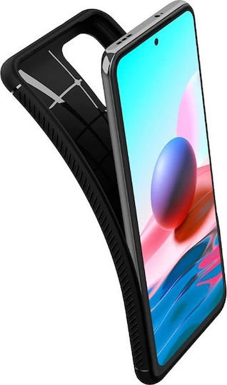 Spigen Rugged Armor Задна корица Силикон Черен (Redmi Note 10 / 10s / Poco M5s)