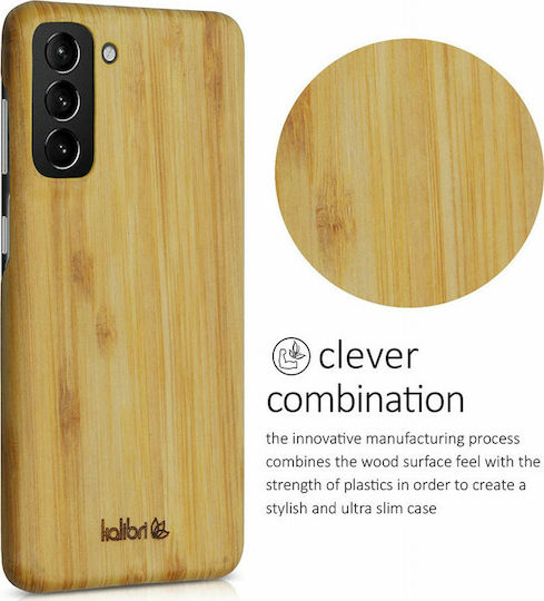 Kalibri Back Cover Lemn Maro (Galaxy S21 5G)