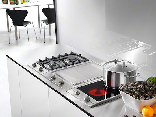 Miele Domino Κεραμική Εστία με Πλαίσιο Αυτόνομη με Λειτουργία Κλειδώματος 28.8x50εκ.