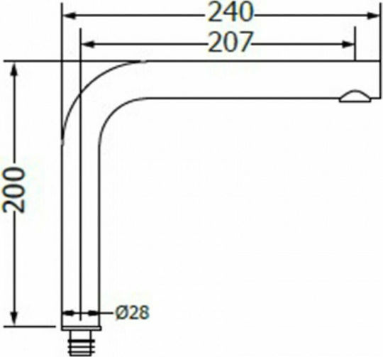Viospiral Replacement Kitchen Faucet Pipe