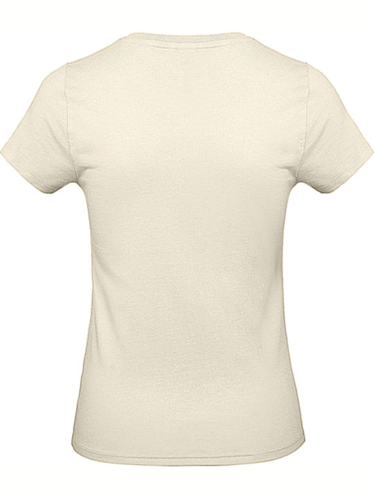 B&C E190 Women's Short Sleeve Promotional T-Shirt Natural