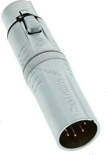 Seetronic Convertor XLR Masculin În XLR Feminin Argintiu 1 Bucată MA5M3F