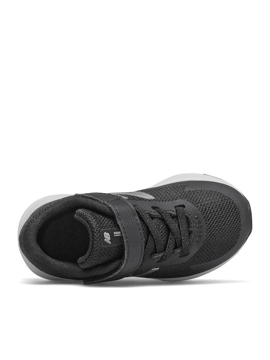 Încălțăminte Sport Copii Alergare Cu Închidere Hoop & Loop Neagră