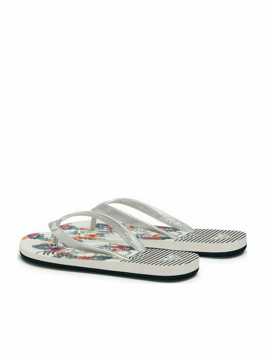 Roxy Παιδικές Σαγιονάρες Flip Flops Λευκές Tahiti Flip-Flops