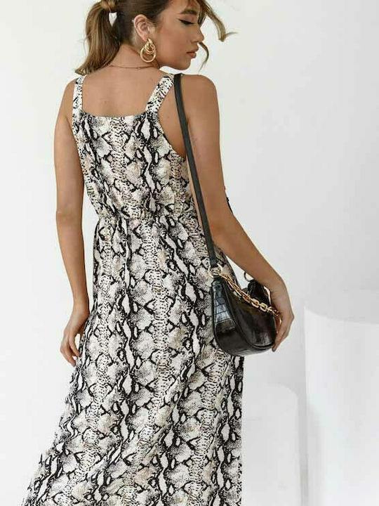 Vero Moda Midi Καλοκαιρινό All Day Φόρεμα Animal Print