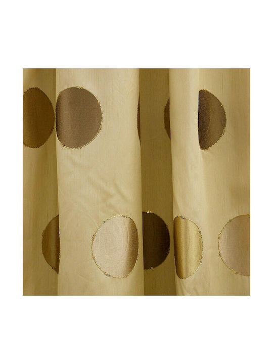 La Maison Blanche Curtain with Pencil Pleat Beige 145x280cm