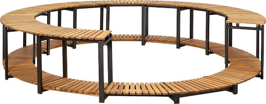 vidaXL Poolzubehör Schwarzer Spa / Whirlpool-Rahmen 53x273x273cm Schwarz