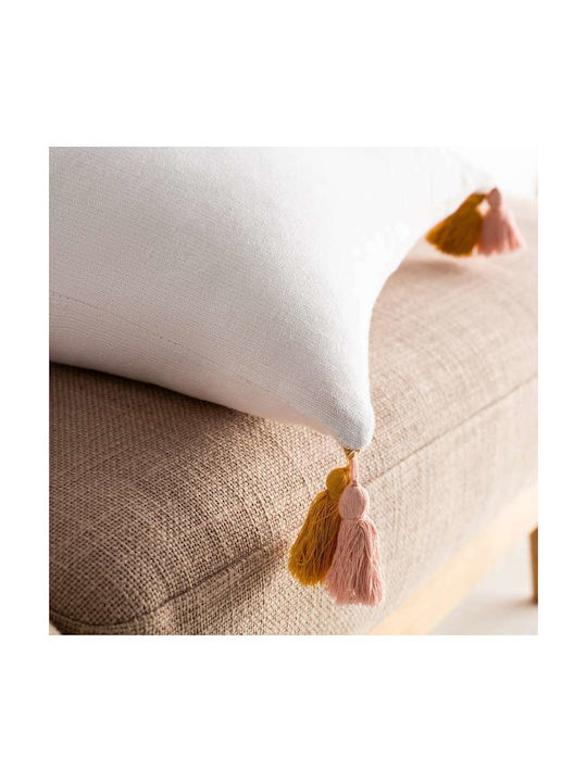 Gofis Home Decorative Pillow Case Rib from 100% Cotton Mustard/Somone 303/10 43x43cm.