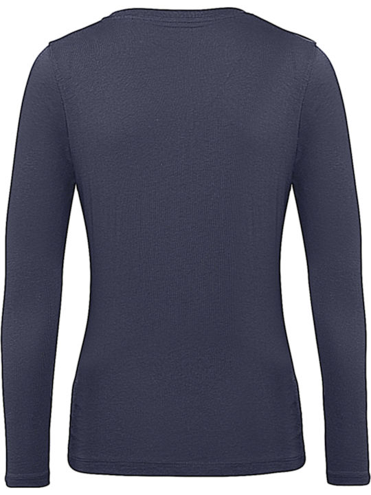 B&C Inspire LSL T Women's Long Sleeve Promotional Blouse Urban Navy TW071-006