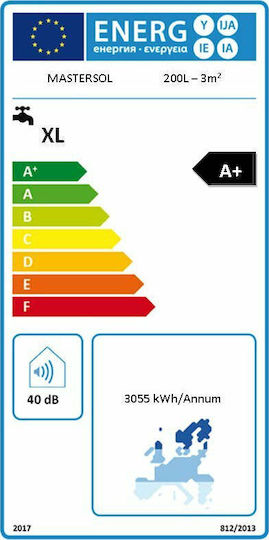 MasterSOL BL Erzwungene Zirkulation Wassererwärmungssysteme 200Es/3m² Glas mit zwei Lichtmaschinen Dreifache Energie
