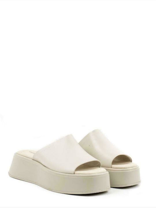Vagabond Women's Flat Sandals Flatforms In White Colour