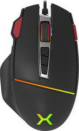 Krux Fuze Pro RGB Gaming Mouse 12000 DPI Black