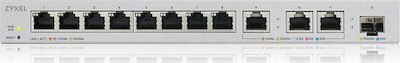 Zyxel XGS1250-12 Managed L2 Switch με 8 Θύρες Gigabit (1Gbps) Ethernet και 1 SFP Θύρα