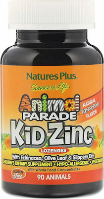 Nature's Plus Animal Parade KidZinc 90 παστίλιες Μανταρίνι