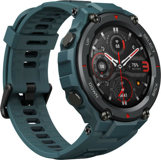 Amazfit T-Rex Pro Waterproof Smartwatch with Heart Rate Monitor (Blue)