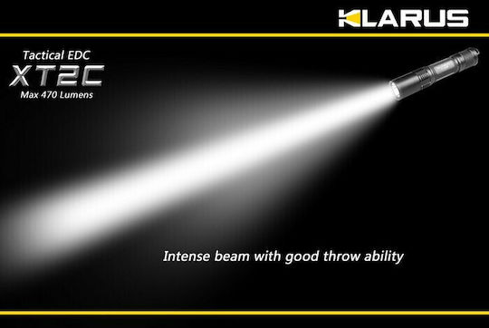 Klarus Φακός LED IPX8 με Μέγιστη Φωτεινότητα 470lm