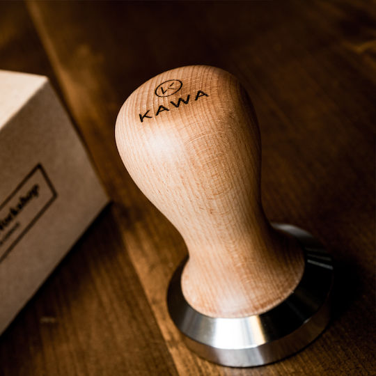 Kawacom Tamper cu Flat Suprafață 57mm în Culoare Maro