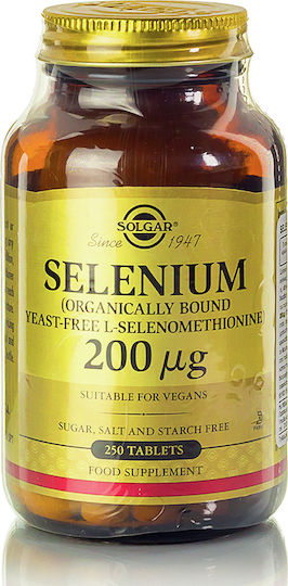 Solgar Selenium 200mg 250 ταμπλέτες