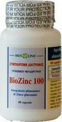 Biosline Biozinc 100 400mg 60 κάψουλες