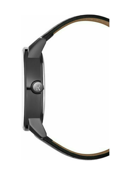 Kenneth Cole Watch Battery with Black Leather Strap RK50081003