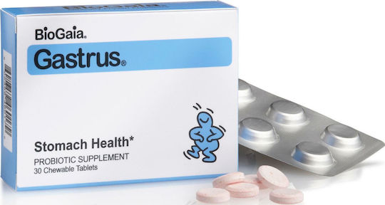 BioGaia Gastrus Probiotics 30 chewable tabs Tangerine Mint