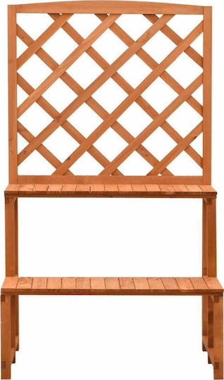vidaXL Holz Pflanzenturm Orange mit Spalier 70x42x120cm