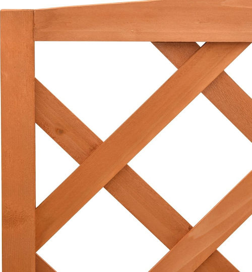 vidaXL Holz Pflanzenturm Orange mit Spalier 70x42x120cm