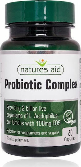 Natures Aid Probiotic Complex Συμπλήρωμα με Προβιοτικά 60 φυτικές κάψουλες