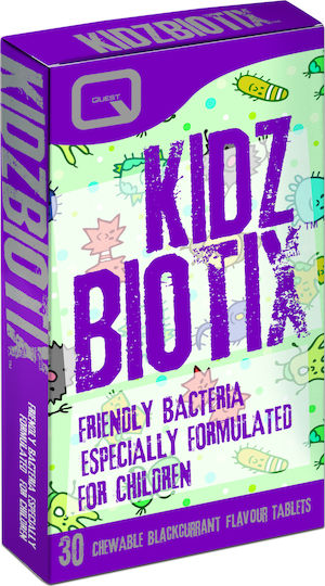 Quest KidzBiotix Probiotics for Children 30 chewable tabs Blackcurrant