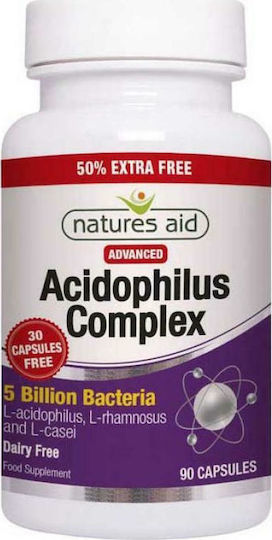 Natures Aid Acidophilus Complex 5 Billion Пробиотици 90 капси