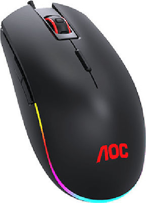 AOC GM500 Wireless RGB Gaming Mouse 5000 DPI Negru