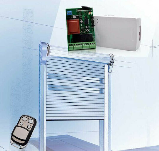 Garage Door Control Panel Single-Phase (220V) Ασύρματος Δέκτης Τηλεχειρισμού με 2 Ασύρματα Χειριστήρια